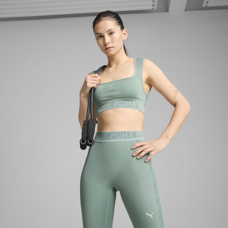 PUMA MOVE LACE Bra (526783-30)ΓΥΝΑΙΚΕΙΟ ΑΘΛΗΤΙΚΟ ΜΠΟΥΣΤΑΚΙ Green Moon