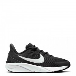 NIKE STAR RUNNER 4 NN GS (DX7615-001)ΠΑΙΔΙΚΑ ΠΑΠΟΥΤΣΙΑ ΜΑΥΡΟ/ΛΕΥΚΟ