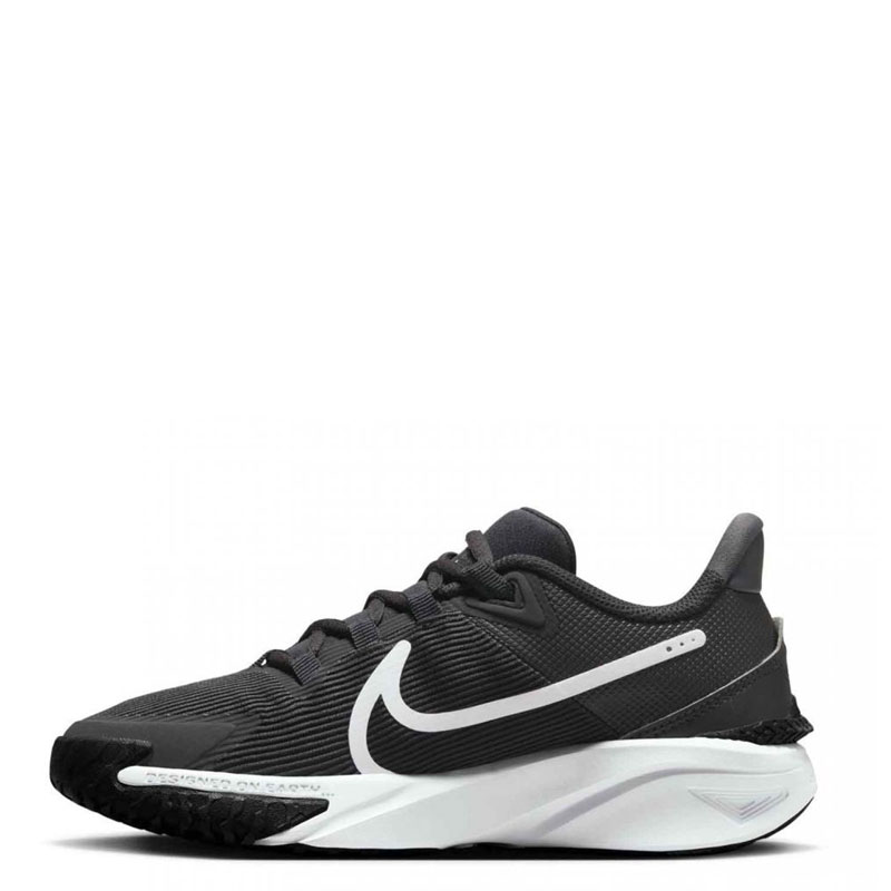 NIKE STAR RUNNER 4 NN GS (DX7615-001)ΠΑΙΔΙΚΑ ΠΑΠΟΥΤΣΙΑ ΜΑΥΡΟ/ΛΕΥΚΟ