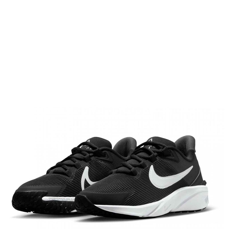 NIKE STAR RUNNER 4 NN GS (DX7615-001)ΠΑΙΔΙΚΑ ΠΑΠΟΥΤΣΙΑ ΜΑΥΡΟ/ΛΕΥΚΟ