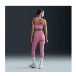 Nike Pro Sculpt (FV7382-699)Γυναικείο ψηλόμεσο κολάν με κανονικό μήκος Elemental Pink/Λευκό