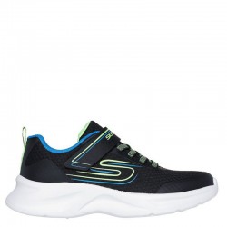 SKECHERS Lightweight Gore & Strap (405112L-BBLM)ΠΑΙΔΙΚΑ ΠΑΠΟΥΤΣΙΑ BLACK/LIME/BLUE