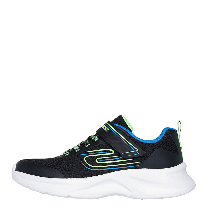 SKECHERS Lightweight Gore & Strap (405112L-BBLM)ΠΑΙΔΙΚΑ ΠΑΠΟΥΤΣΙΑ BLACK/LIME/BLUE