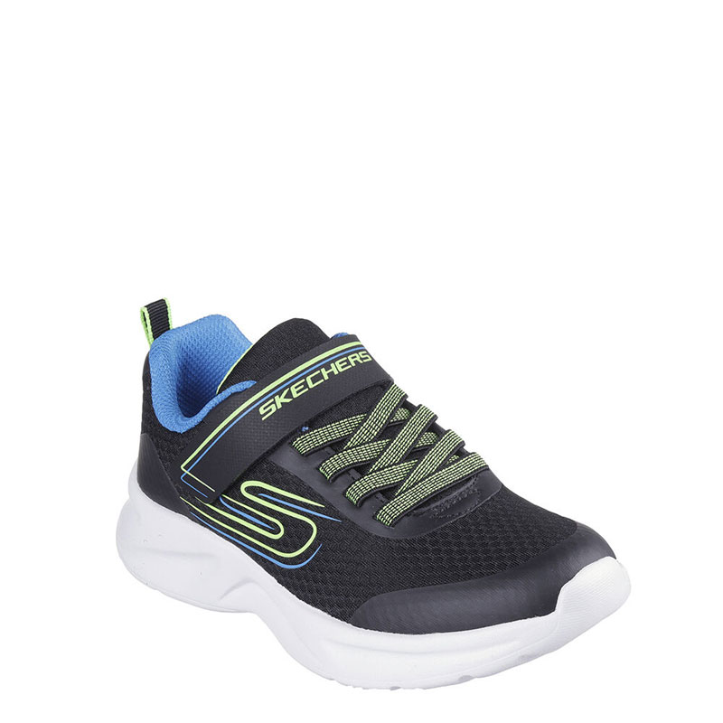 SKECHERS Lightweight Gore & Strap (405112L-BBLM)ΠΑΙΔΙΚΑ ΠΑΠΟΥΤΣΙΑ BLACK/LIME/BLUE