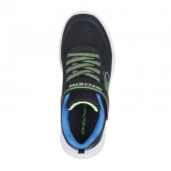 SKECHERS Lightweight Gore & Strap (405112L-BBLM)ΠΑΙΔΙΚΑ ΠΑΠΟΥΤΣΙΑ BLACK/LIME/BLUE